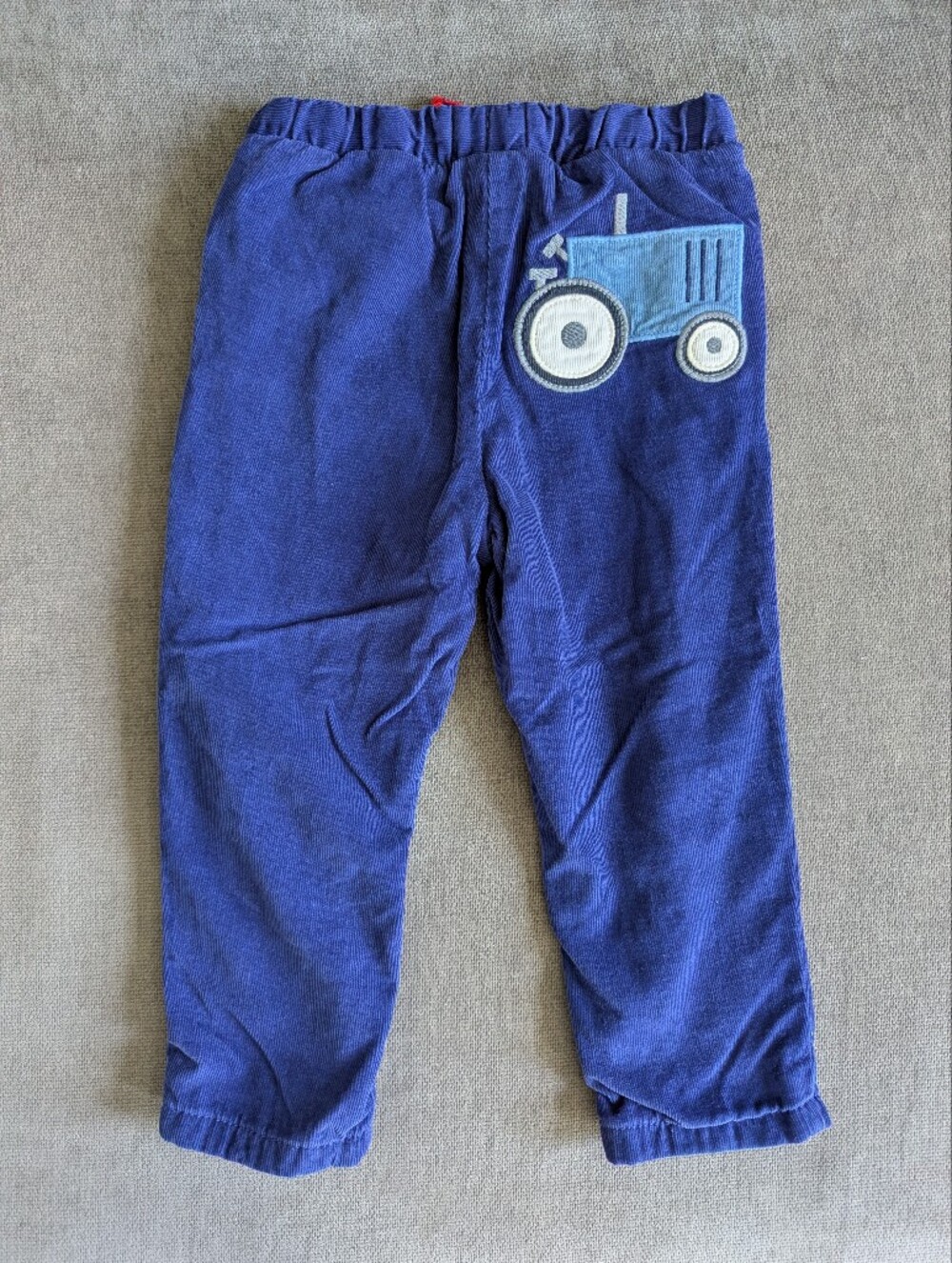 Baby Boden Blue Corduroy Pants with Truck Embroidery | 18-24 Months